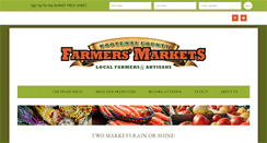 Desktop Screenshot of kootenaifarmersmarkets.org