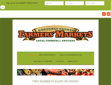 Tablet Screenshot of kootenaifarmersmarkets.org